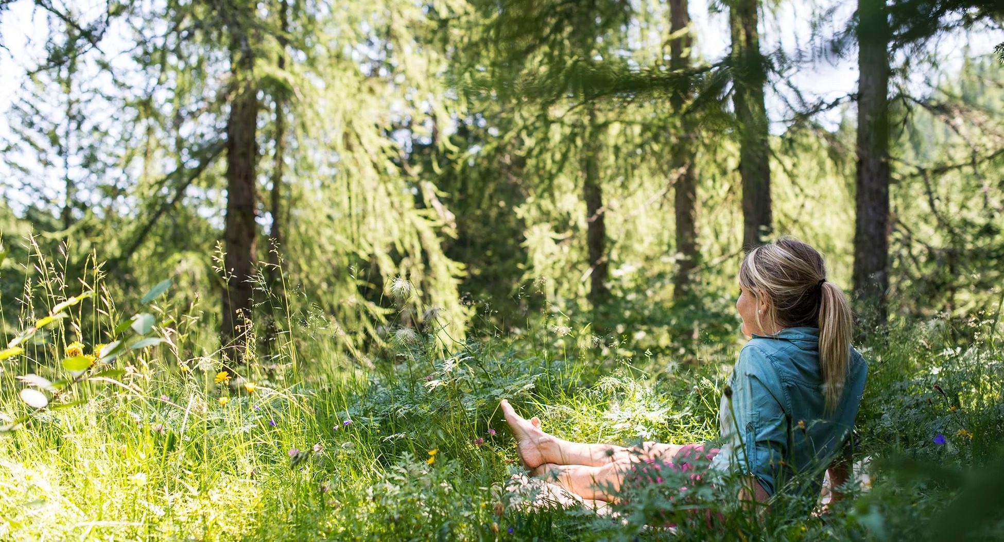 Entspannen auf einer Waldwiese bei Laurein Entspannen auf einer Waldwiese bei Laurein